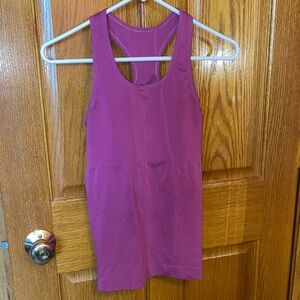 Patagonia Women's Fuchsia Workout Tank Top With Built In Bra